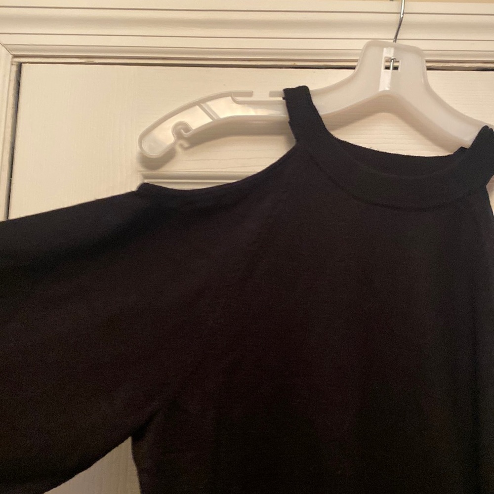 Cold shoulder sweater dress